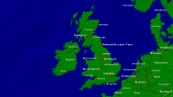 Britische Inseln Städte + Grenzen 1600x900